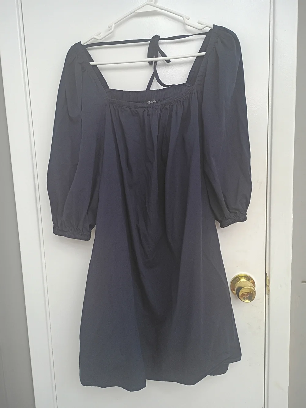 Madewell Navy Elastic Waist Mini Skirt - Picture 2 of 4